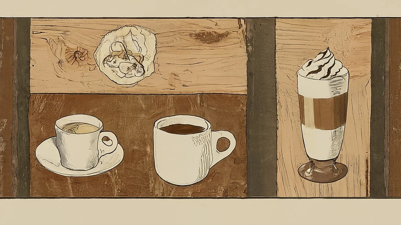 Collage of whimsical reading resources: smartphone screen, recipe card with pasta icons, floating musical notes and geometric shapes.