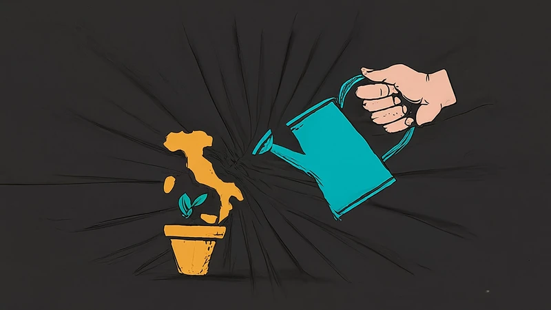 Map of Italy as geometric puzzle pieces stitched together, representing political coalitions.