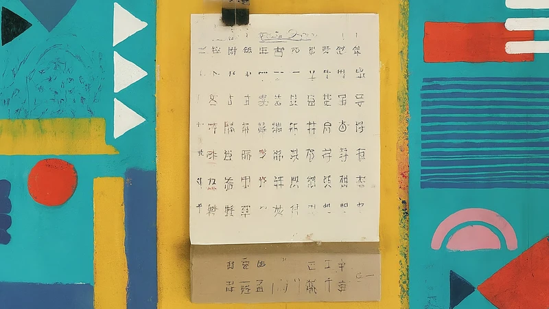 Whimsical illustration of two figures enjoying aperitivo outdoors, clinking geometric glasses under a patterned umbrella with sketches of snacks.