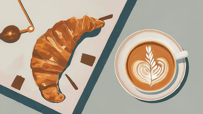 Stylized wolf with open mouth releasing geometric good luck symbols, representing 'In bocca al lupo'.