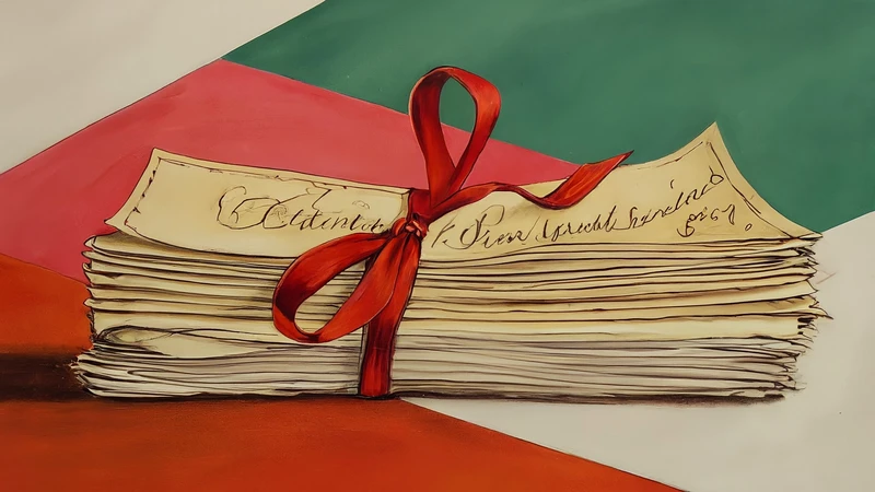 Whimsical hand-drawn pasta shapes with geometric accents.