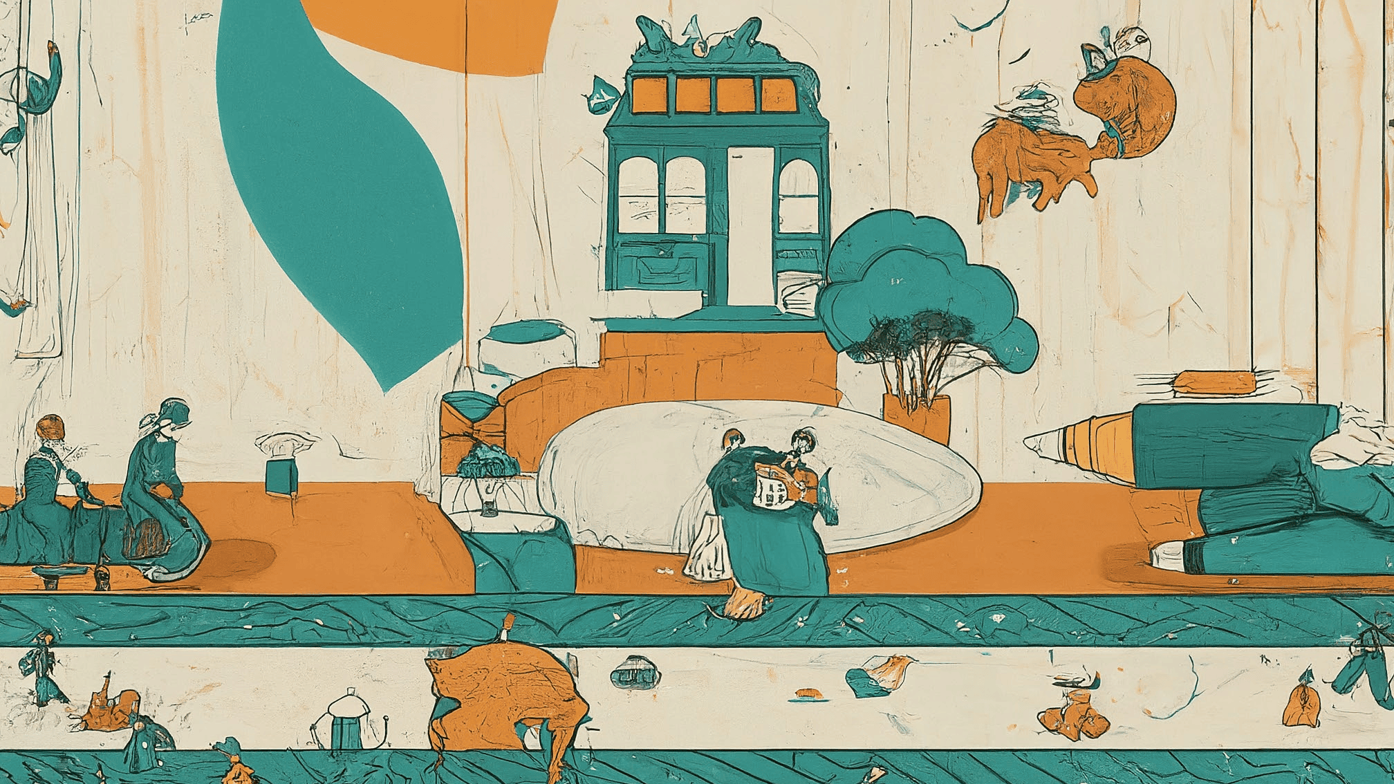 Artistic representation of saying 'My name is' in Italian, showing formal and informal choices visually.