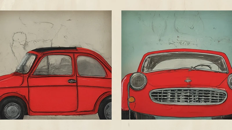 Comparison of English 'red car' and Italian 'macchina rossa' adjective placement