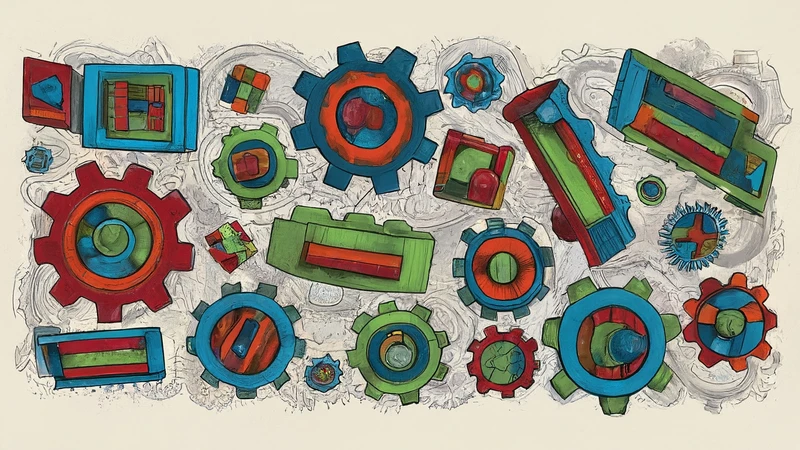 Abstract illustration of auxiliary verbs Essere and Avere.