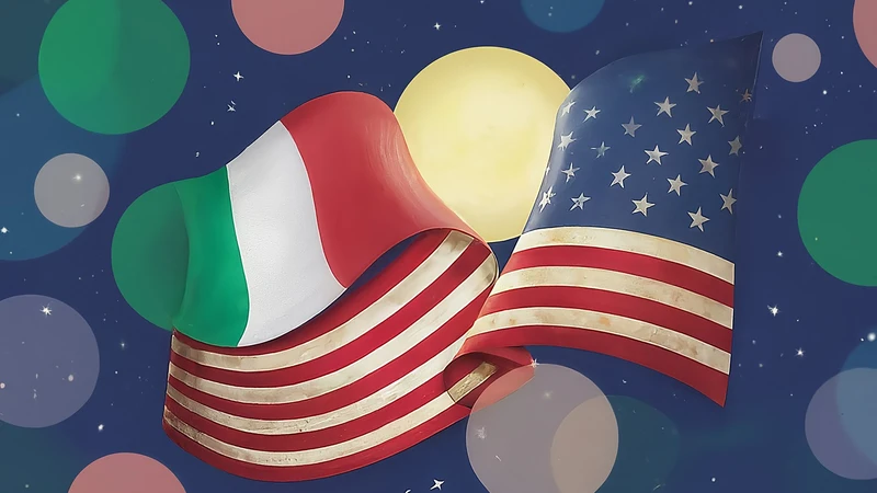 Hand-drawn masculine '-o' and feminine '-a' symbols wearing matching geometric adjective clothes