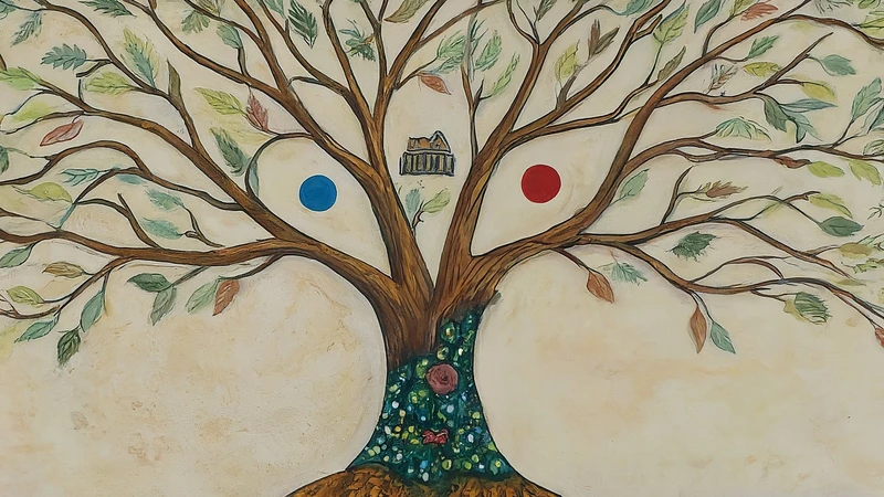 Hand-drawn mouth illustrating 'gn' sound versus geometric 'k'/'g' shapes