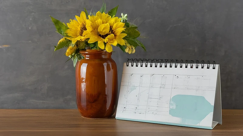 Whimsical bubbles representing Italian prepositions connected to geometric nouns and verbs