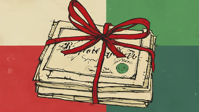 Whimsical musical score with geometric circles highlighting Italian word stress patterns