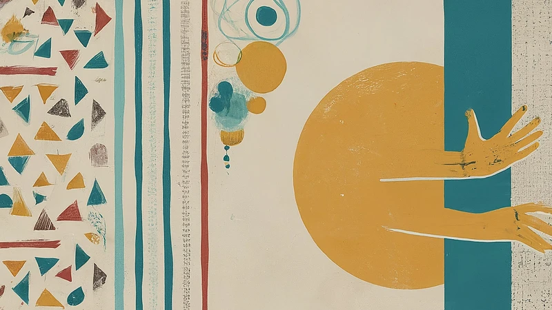 Whimsical illustration of Italian hand gestures.